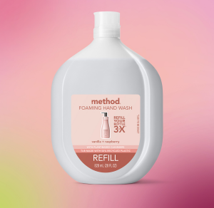 foaming hand wash refill – vanilla + raspberry. 28 fl oz