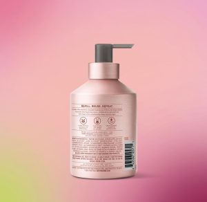 gel hand wash – vanilla + raspberry. 12 fl oz