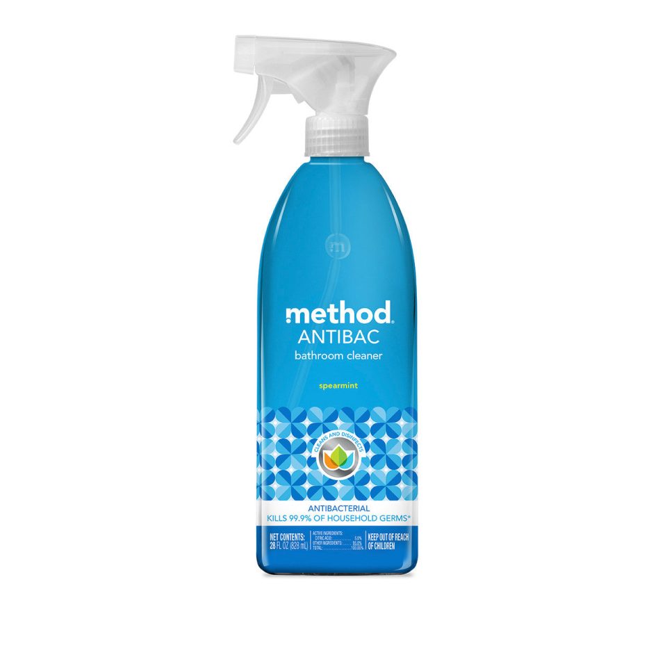 antibacterial bathroom cleaner - spearmint. 28 fl oz