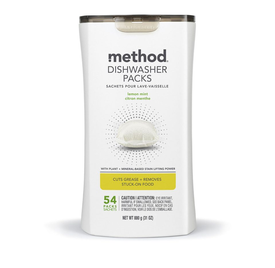dishwasher packs - lemon mint. 54 ct
