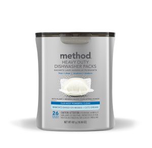 heavy duty dishwasher packs – free + clear. 26 ct