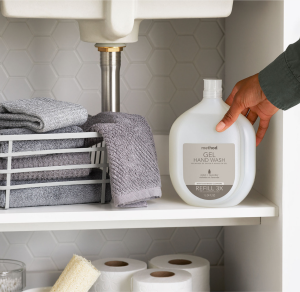 gel hand wash refill – violet + lavender. 34 fl oz