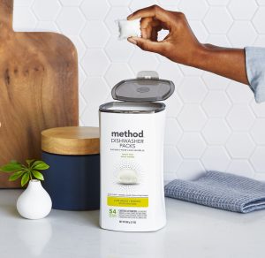 dishwasher packs – lemon mint. 54 ct