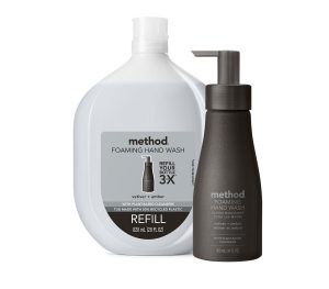 foaming hand wash starter set – vetiver + amber. 38 fl oz